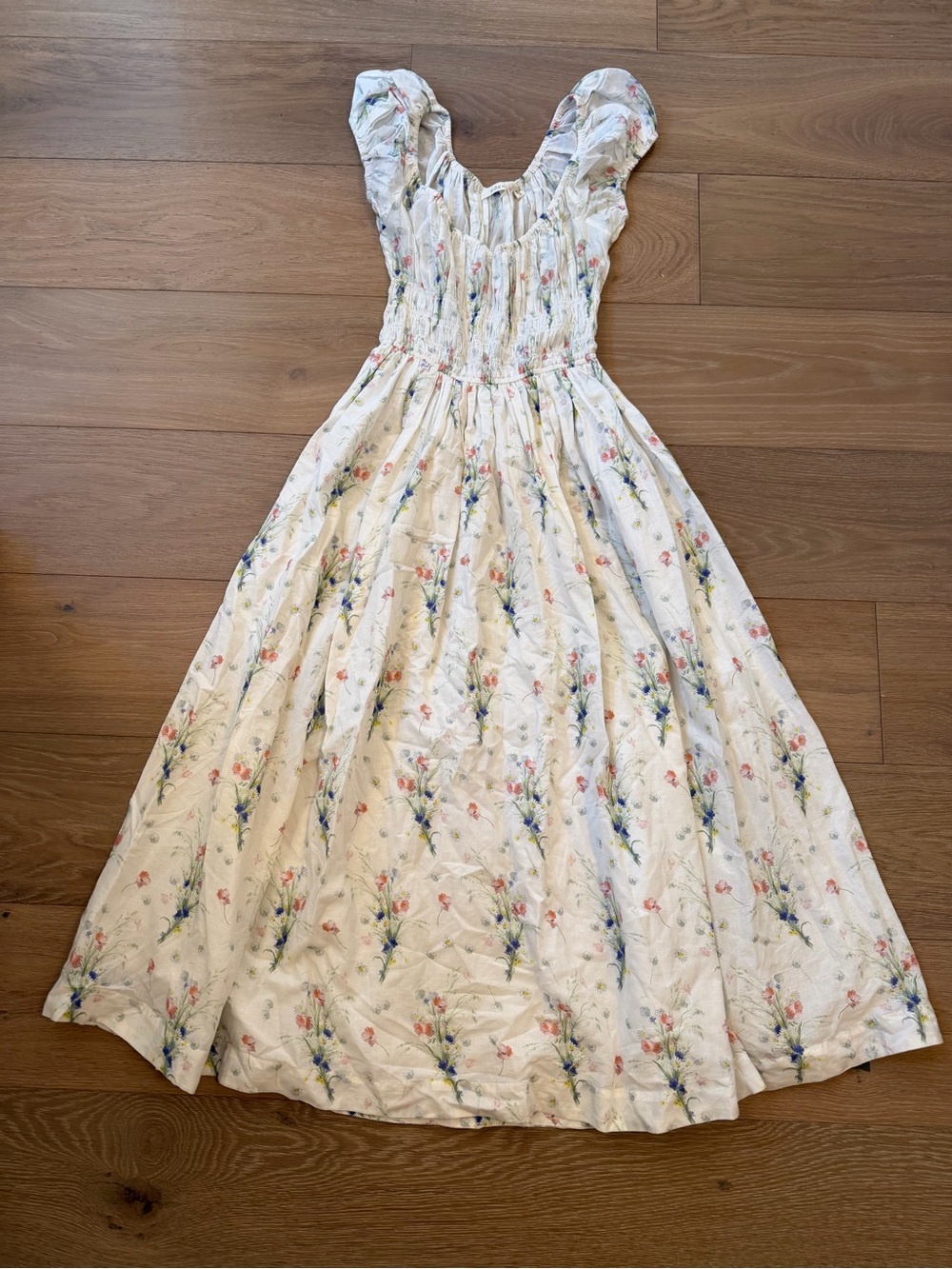 Doen Quinley floral midi dress